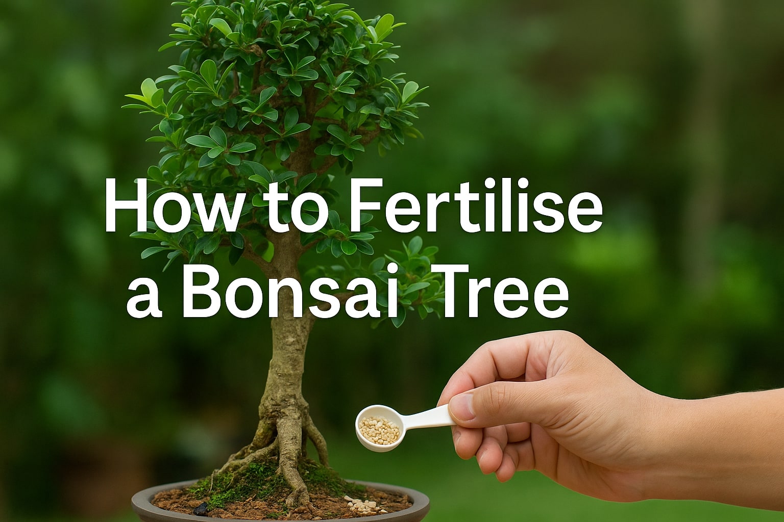 Fertilising a bonsai tree main