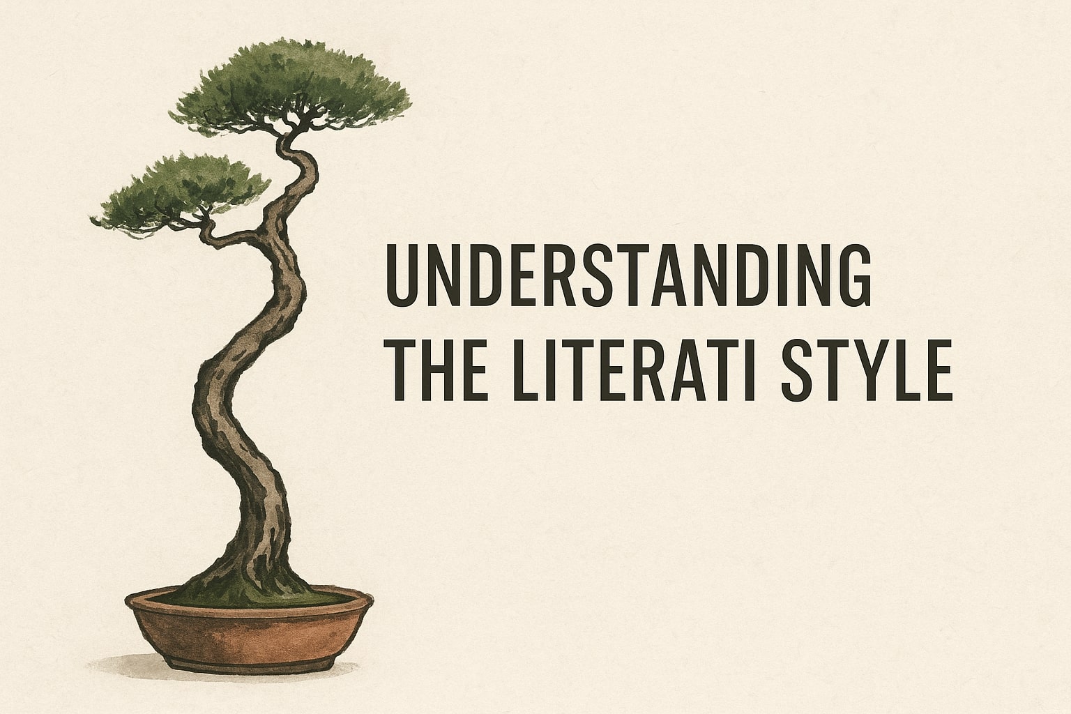 Literati style bonsai guide