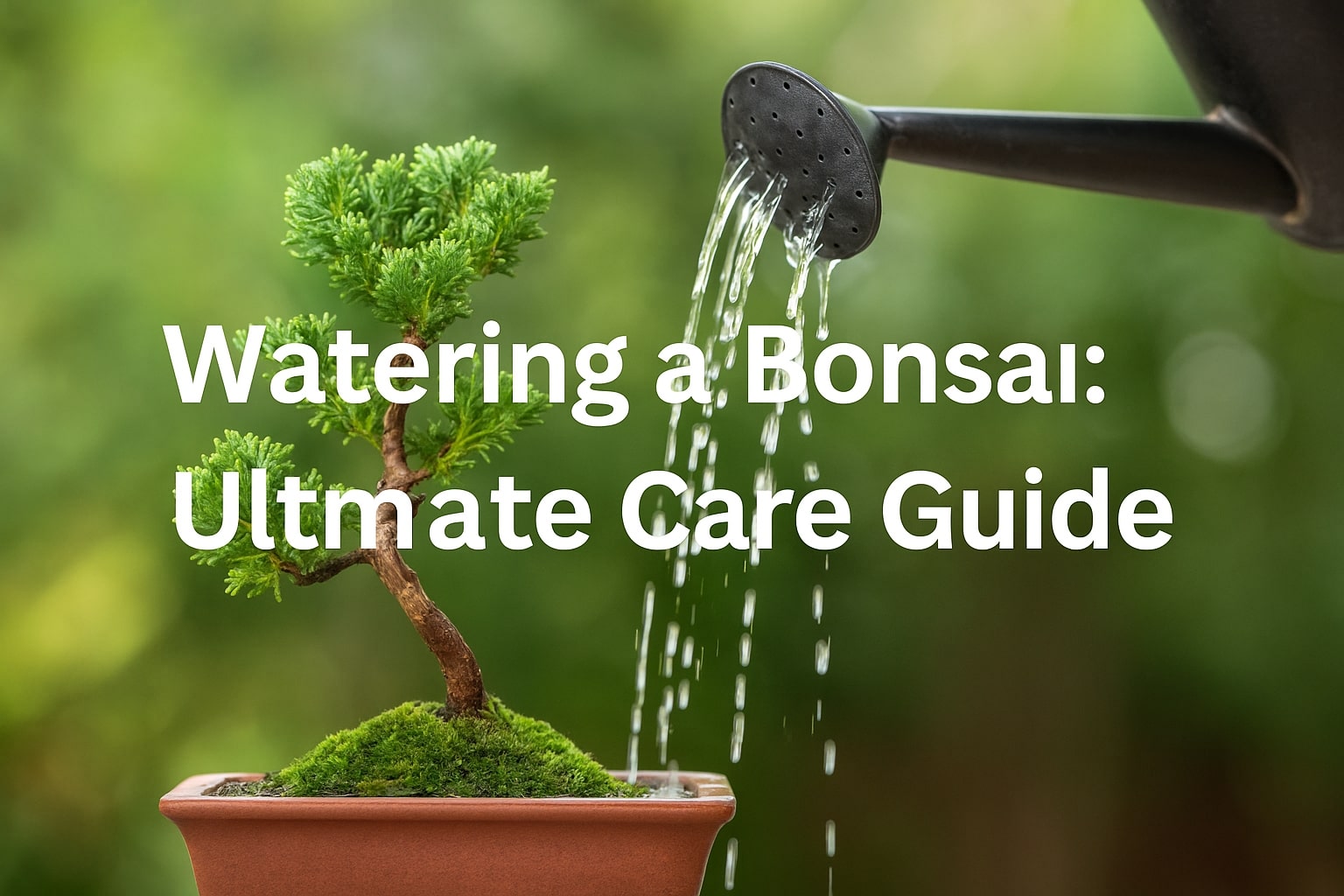 Watering a bonsai - bonsai care guide