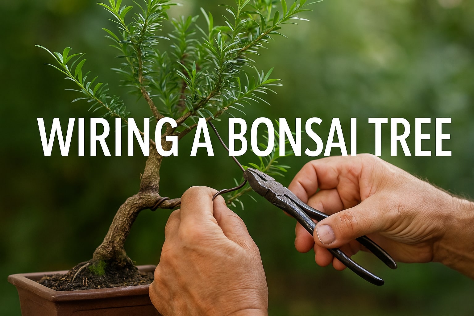 wiring a bonsai tree main