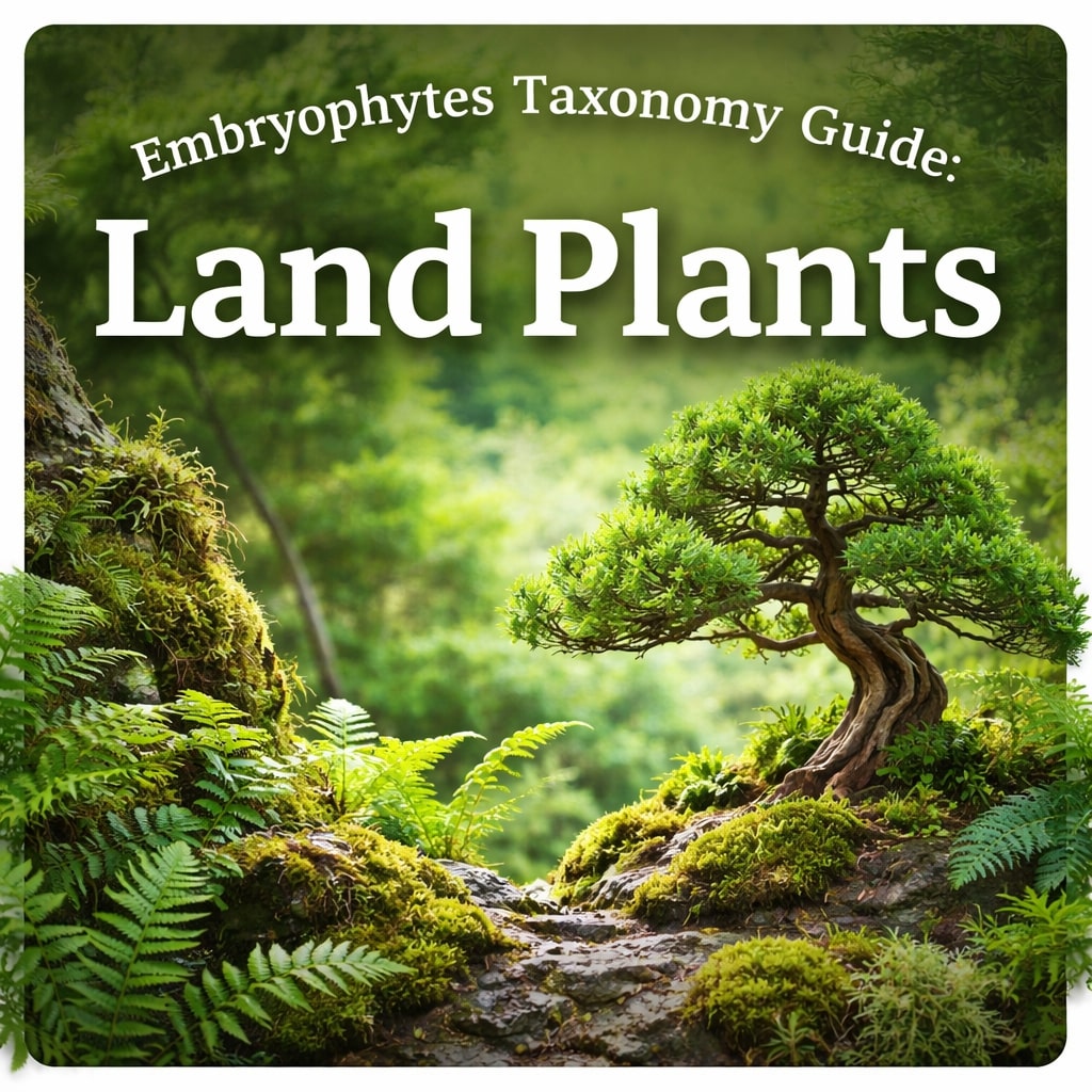 Embryophytes taxonomy guide land plants bonsai groups