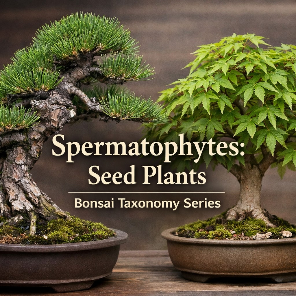 Spermatophytes Seed Plants Bonsai Taxonomy Series main