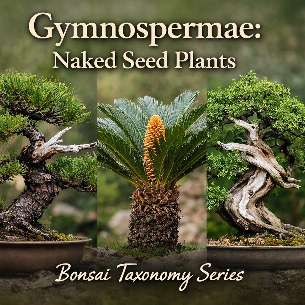 Gymnospermae naked seed plants taxonomy