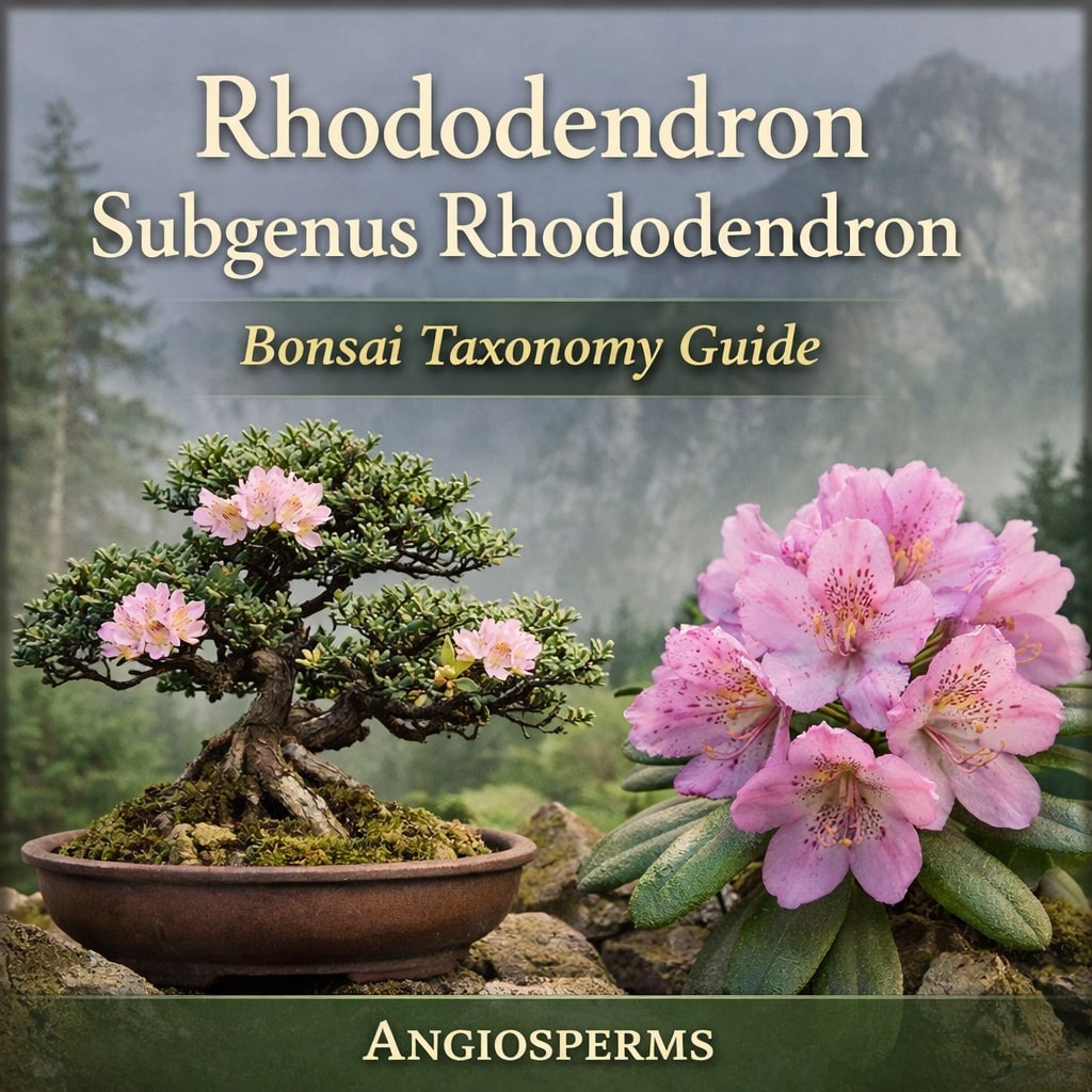 Rhododendron Subgenus Rhododendron Bonsai Taxonomy Guide main