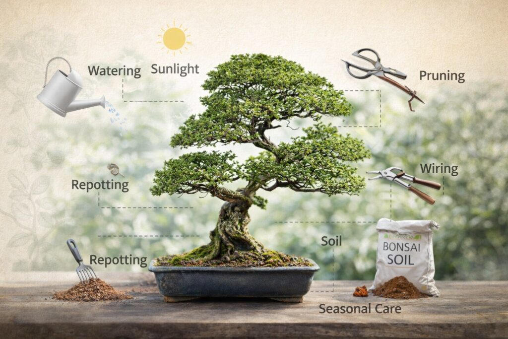 Bonsai Taxonomy Series vs Bonsai Care Sheets 