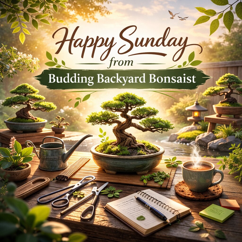 Happy Sunday from Budding Backyard Bonsaist