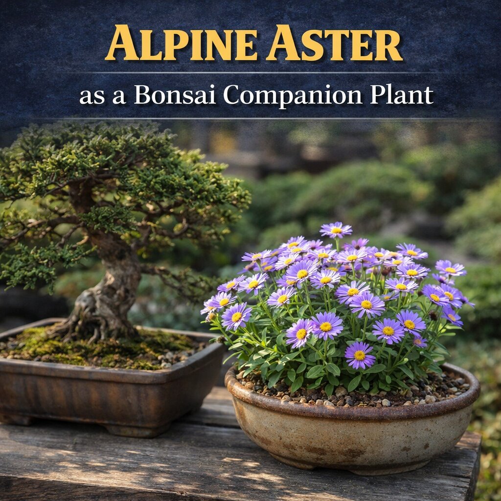 Alpine Aster as a Bonsai Companion Plant