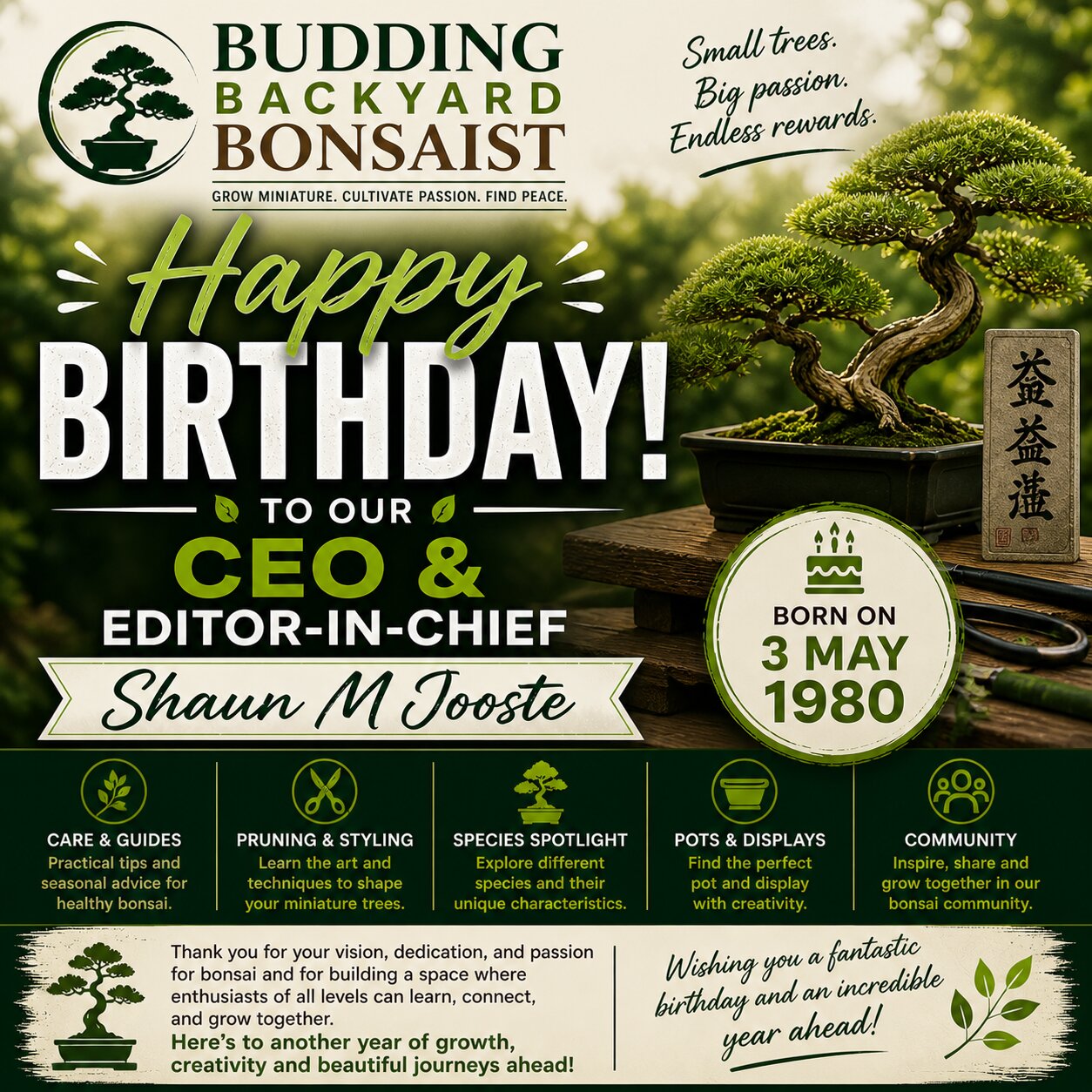 Happy Birthday to Our CEO and Editor-in-Chief