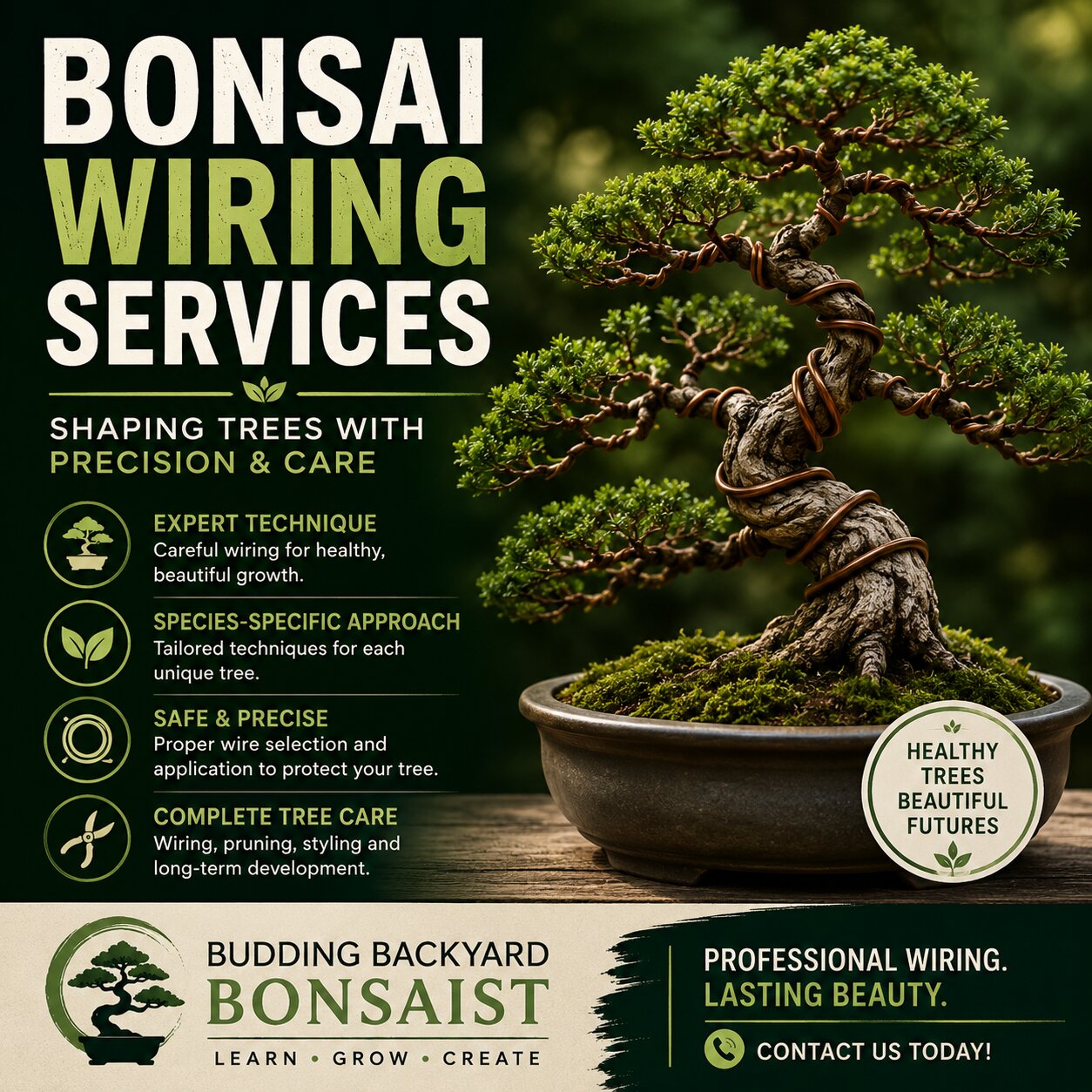 Bonsai Wiring Services: Shaping Trees With Precision and Care