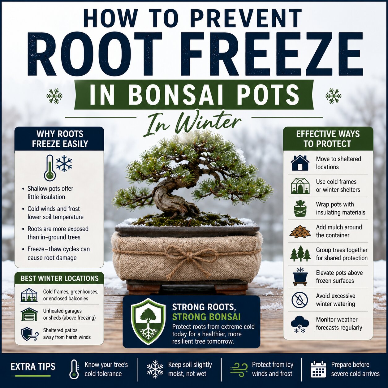 How To Prevent Root Freeze In Bonsai Pots In Winter