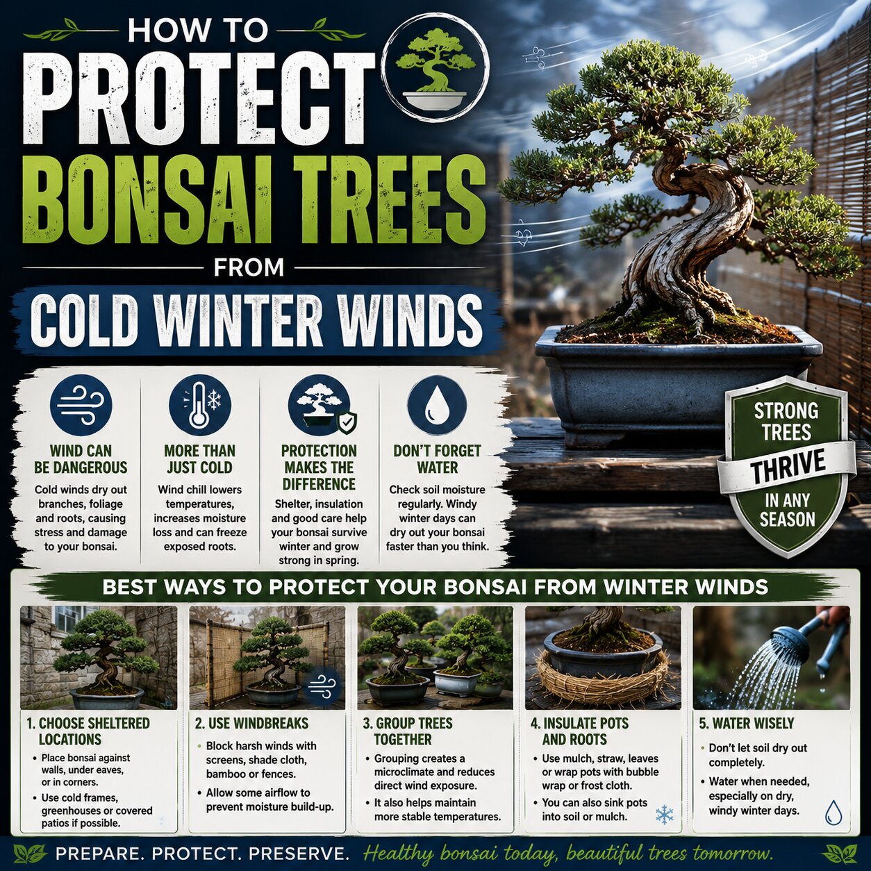 How To Protect Bonsai Trees From Cold Winter Winds