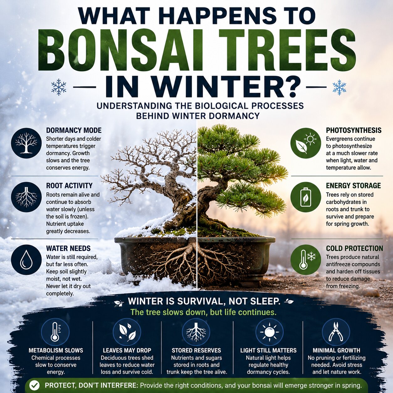 What Happens to Bonsai Trees in Winter