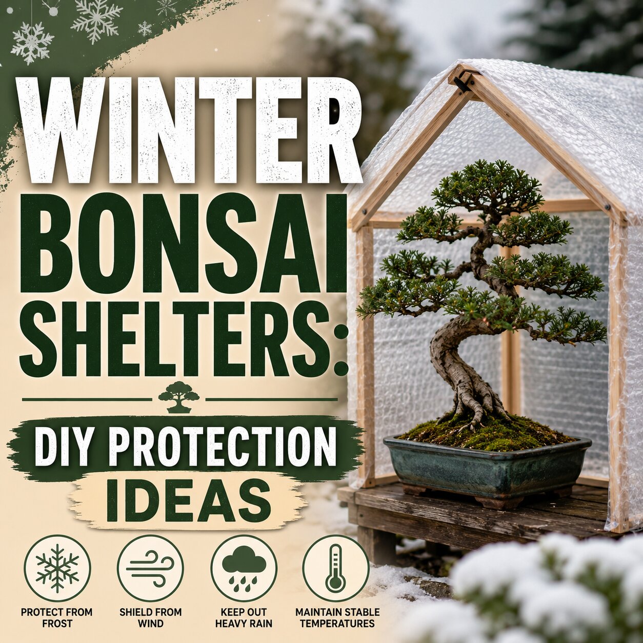Winter Bonsai Shelters DIY Protection Ideas