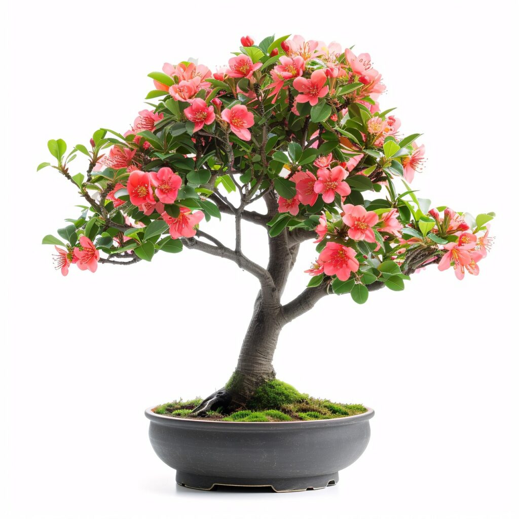 Azalea bonsai lighting