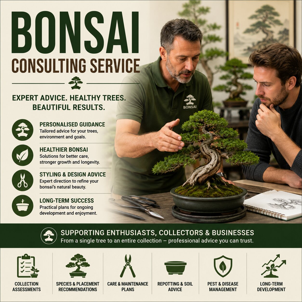 Bonsai Consulting Service for Enthusiasts and Collectors