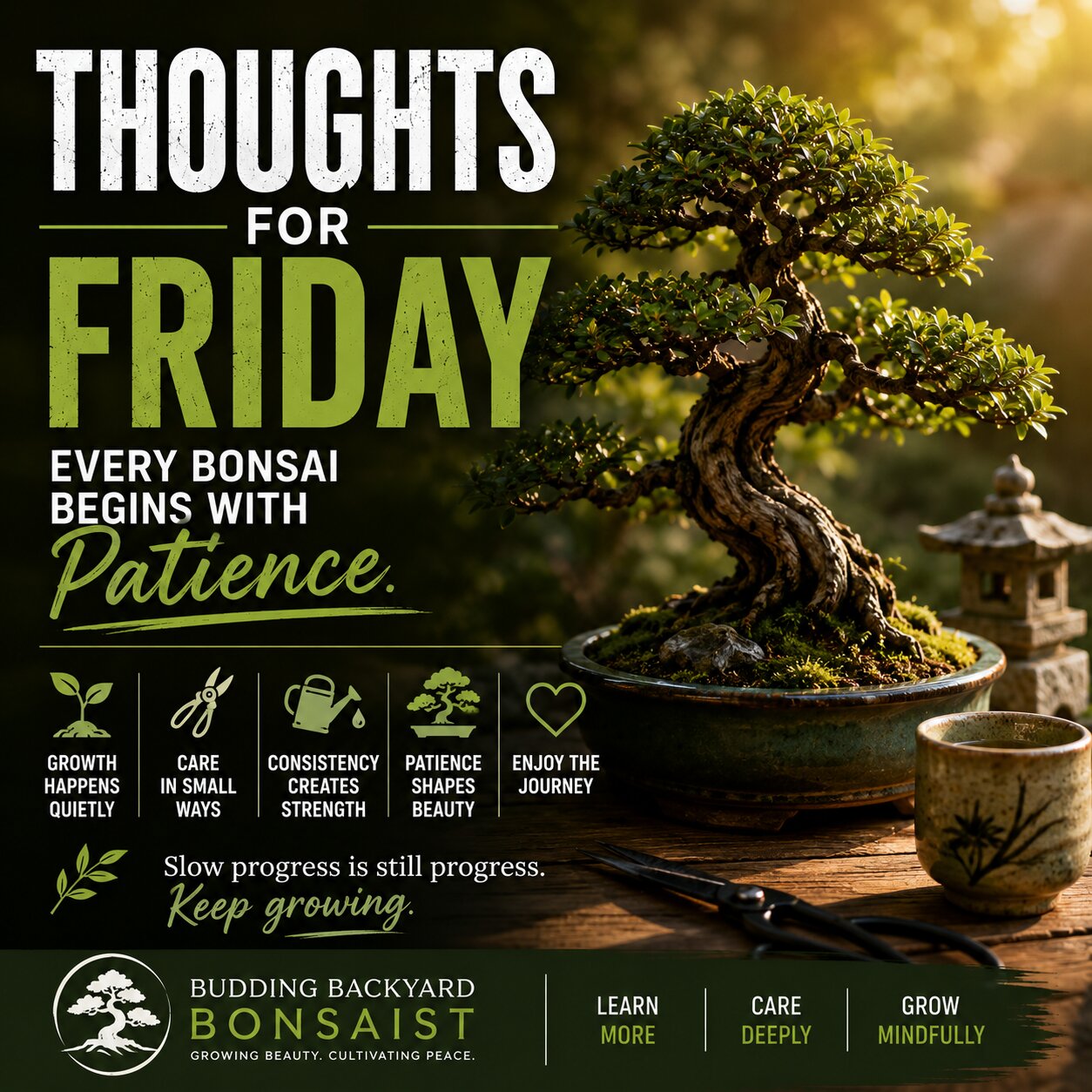 Every Bonsai Begins With Patience