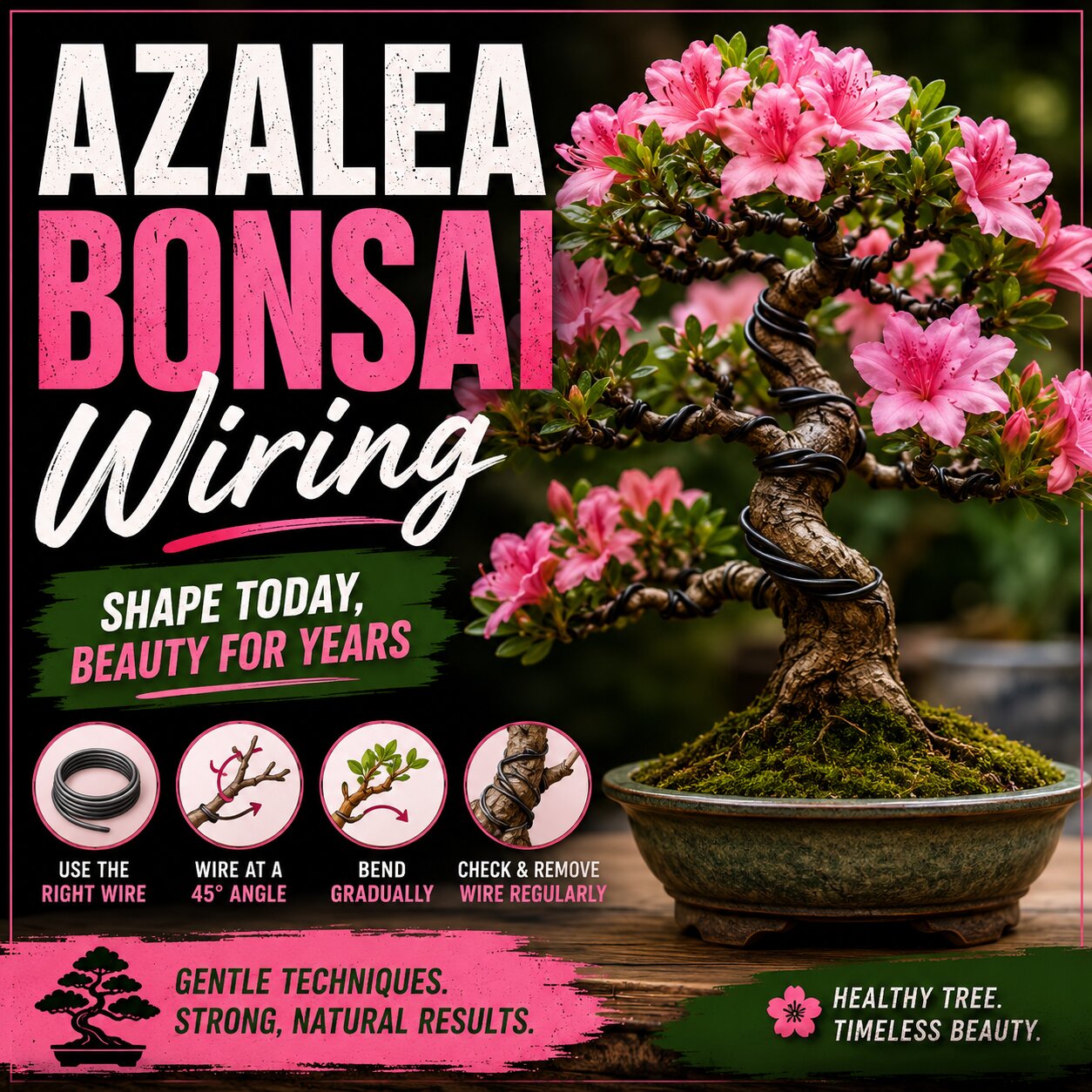 Azalea Bonsai Wiring