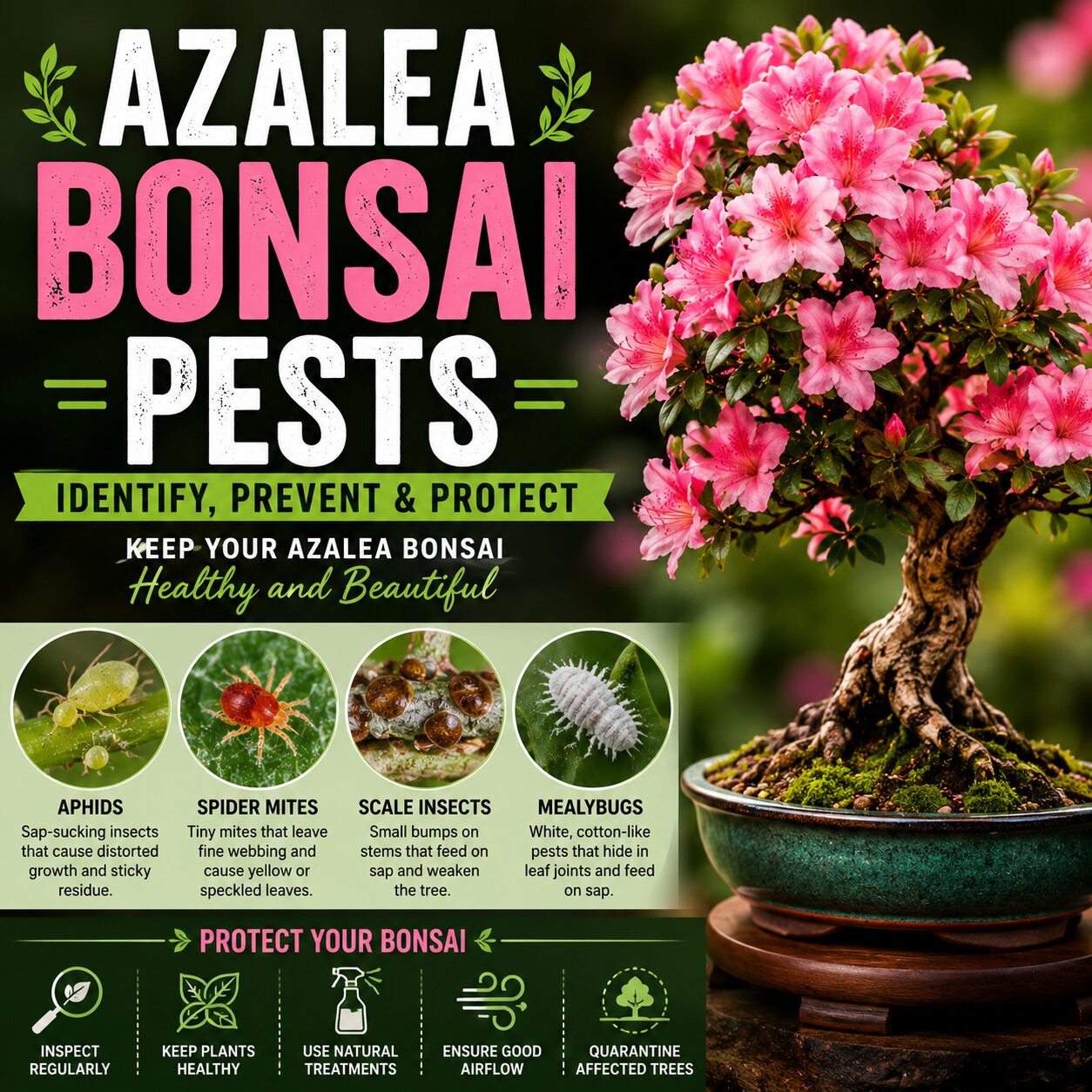 Azalea bonsai pests