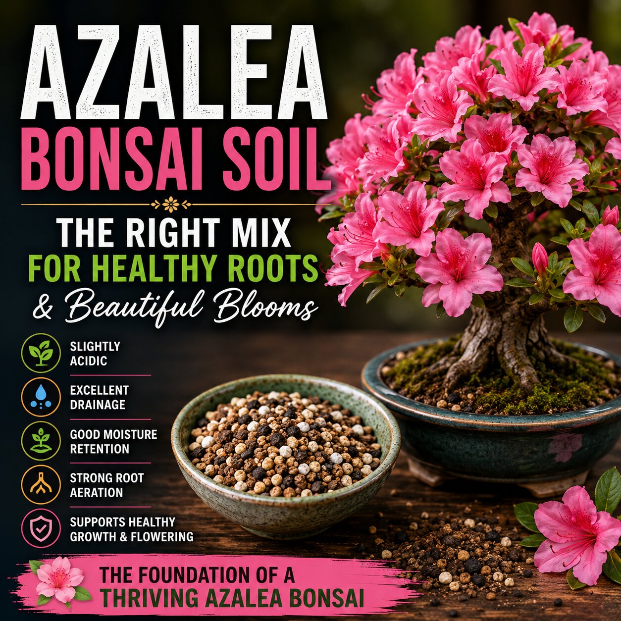 Azalea bonsai soil