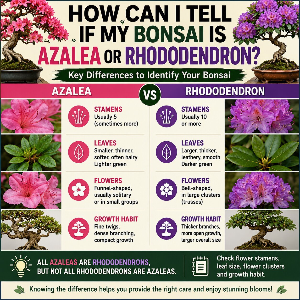 How Can I Tell if My Bonsai Is an Azalea or Rhododendron