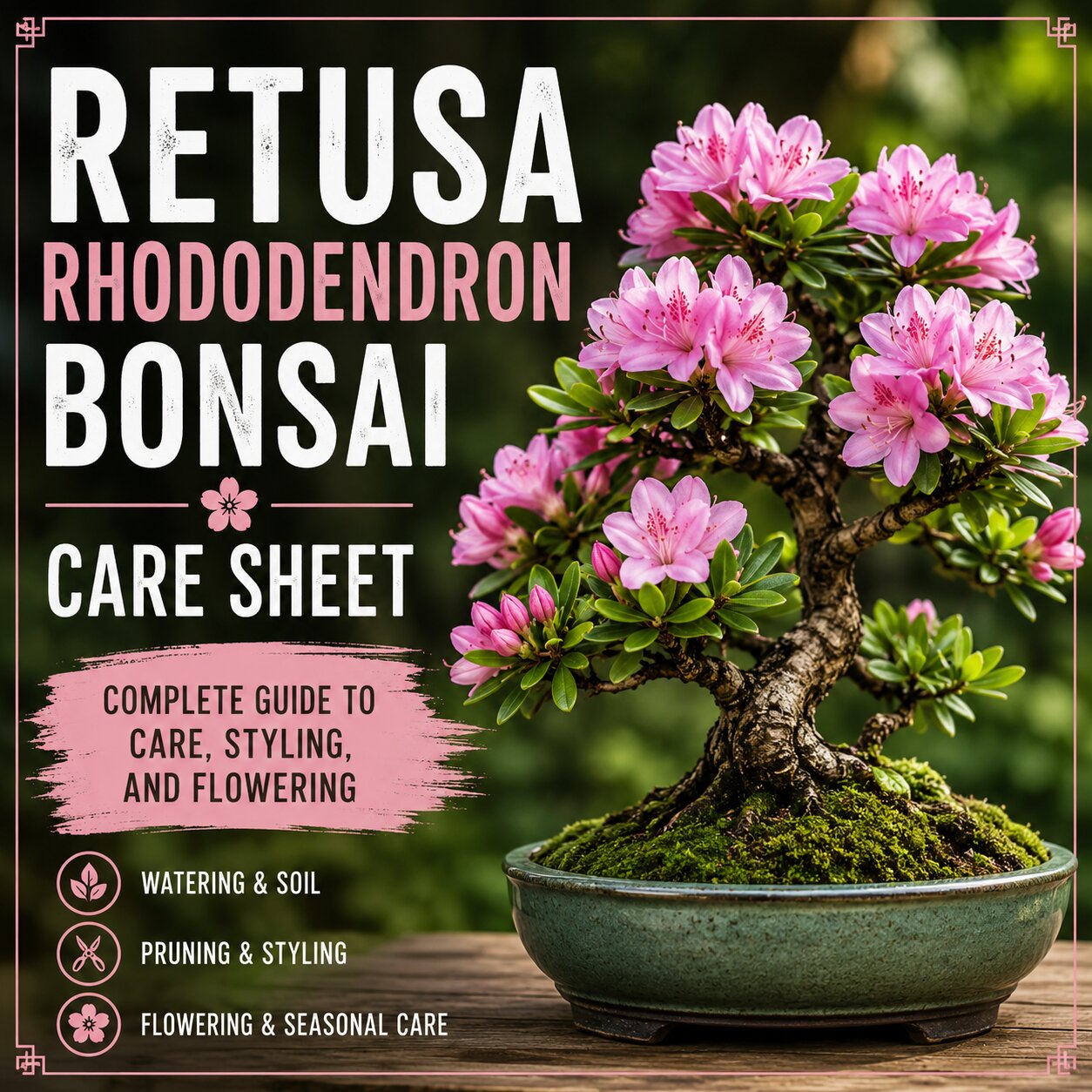 Retusa Rhododendron Bonsai Care Sheet