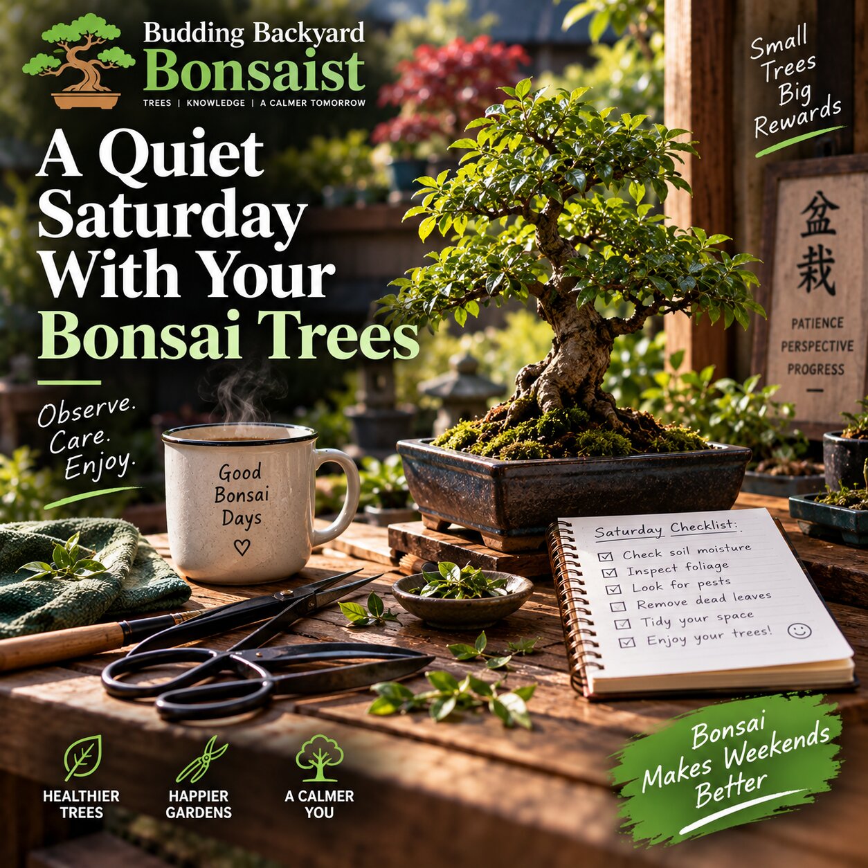 A Quiet Saturday With Your Bonsai Trees