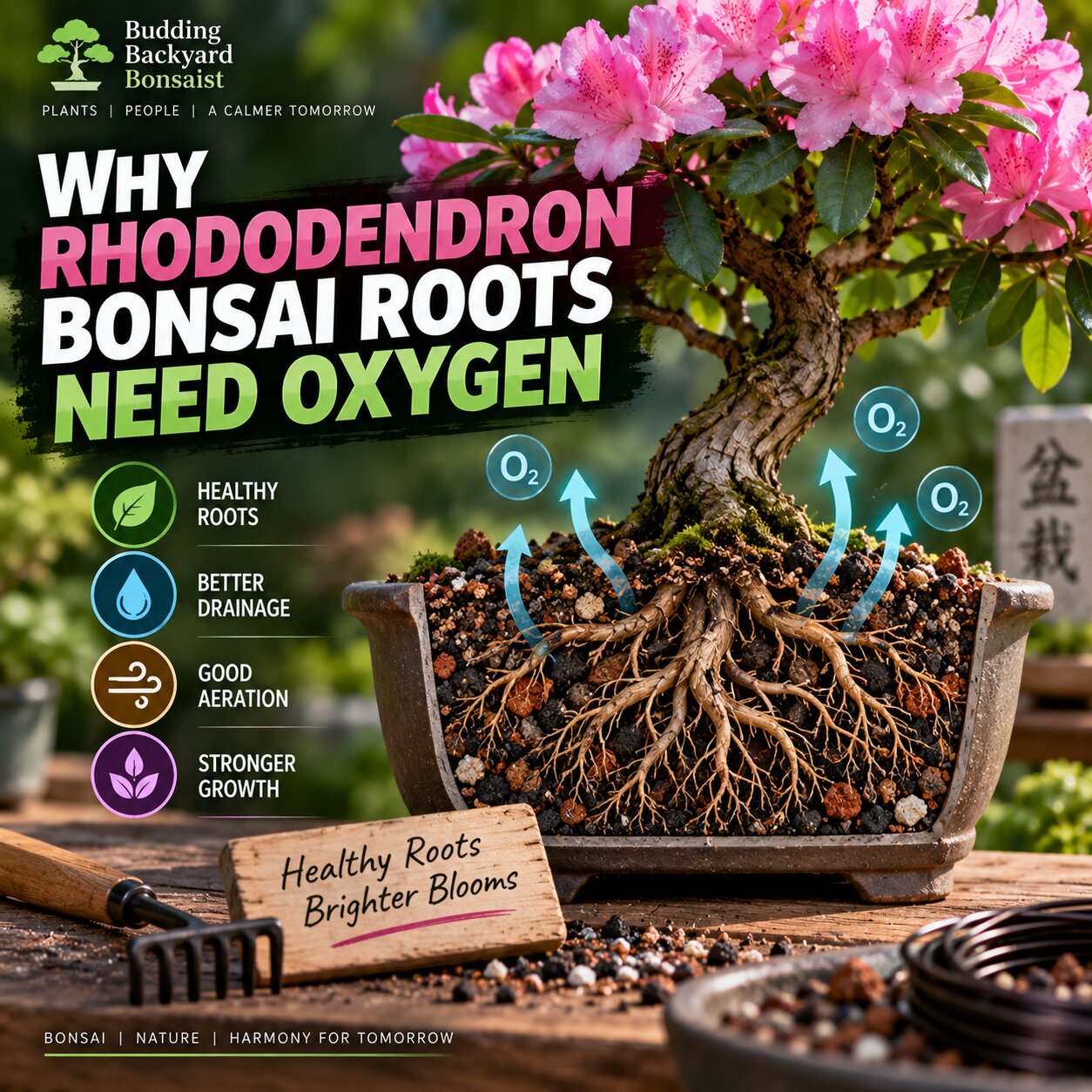 Why Rhododendron Bonsai Roots Need Oxygen