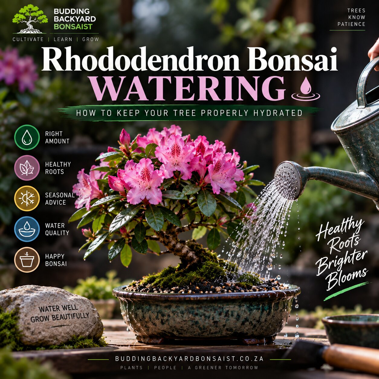 rhododendron bonsai watering