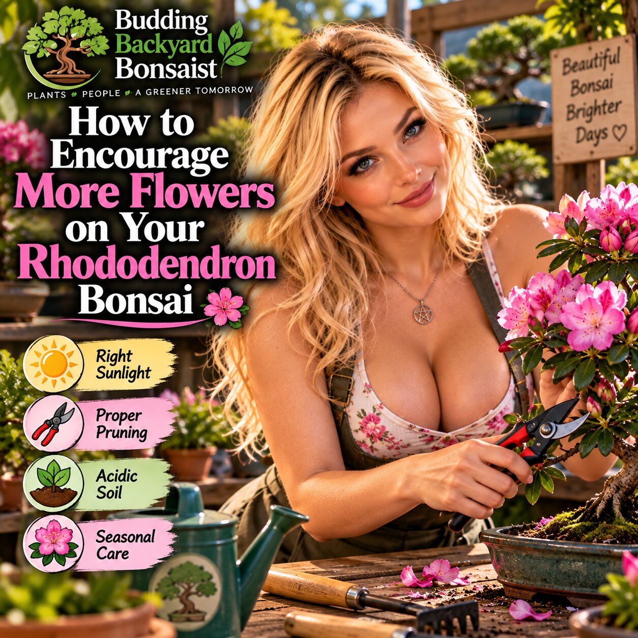 How to Encourage More Flowers on Your Rhododendron Bonsai