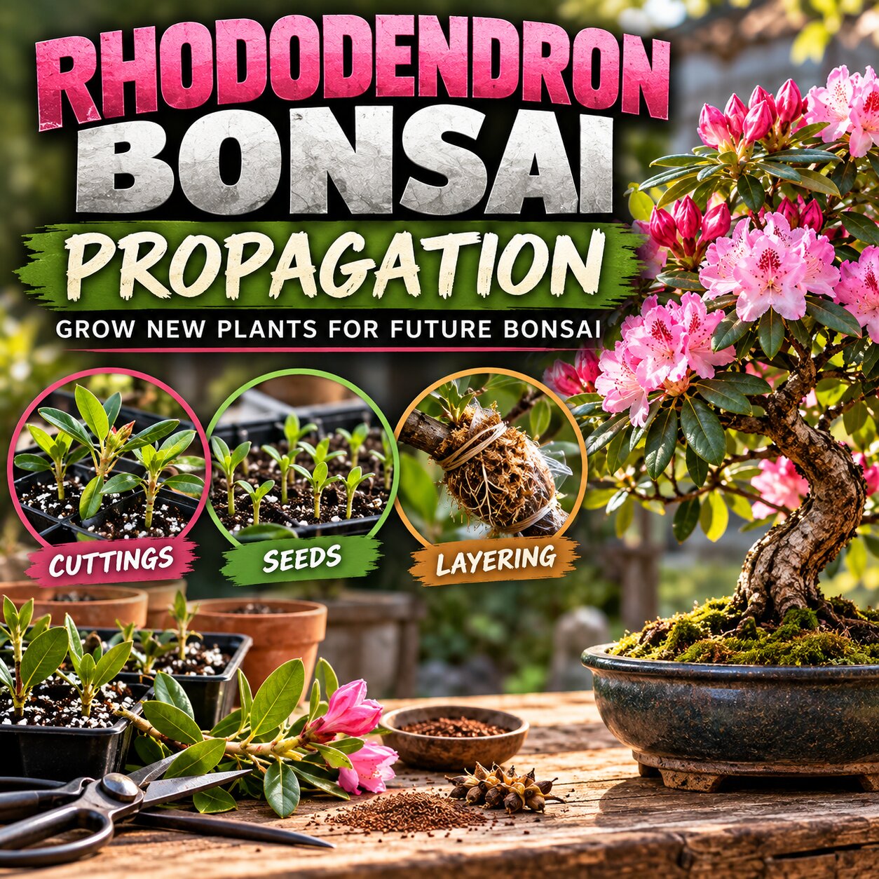 Rhododendron bonsai propagation