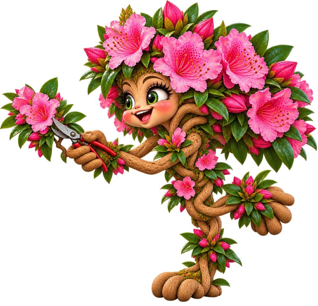 Spring Rhododendron pose 2